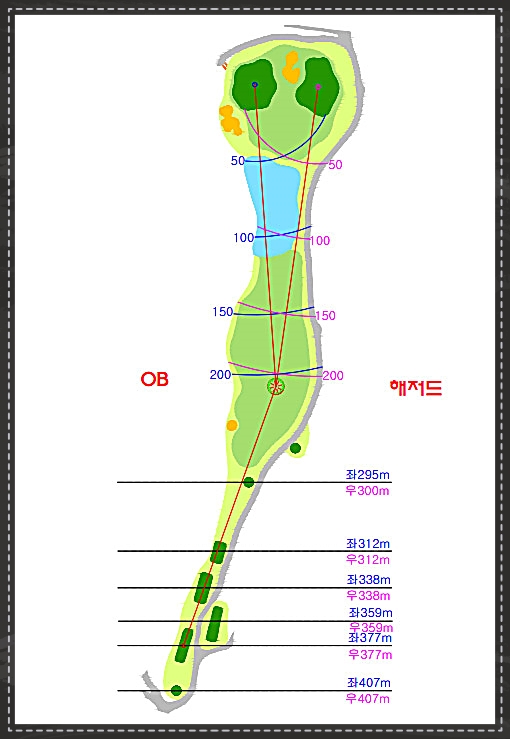 더나인cc 골프 코스 9번 홀