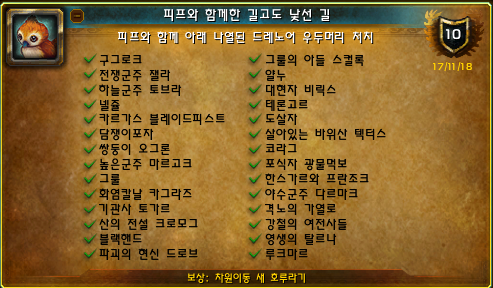  [와우업적]피프와 함께한 길고도 낯선 길 - 피프 얻는법