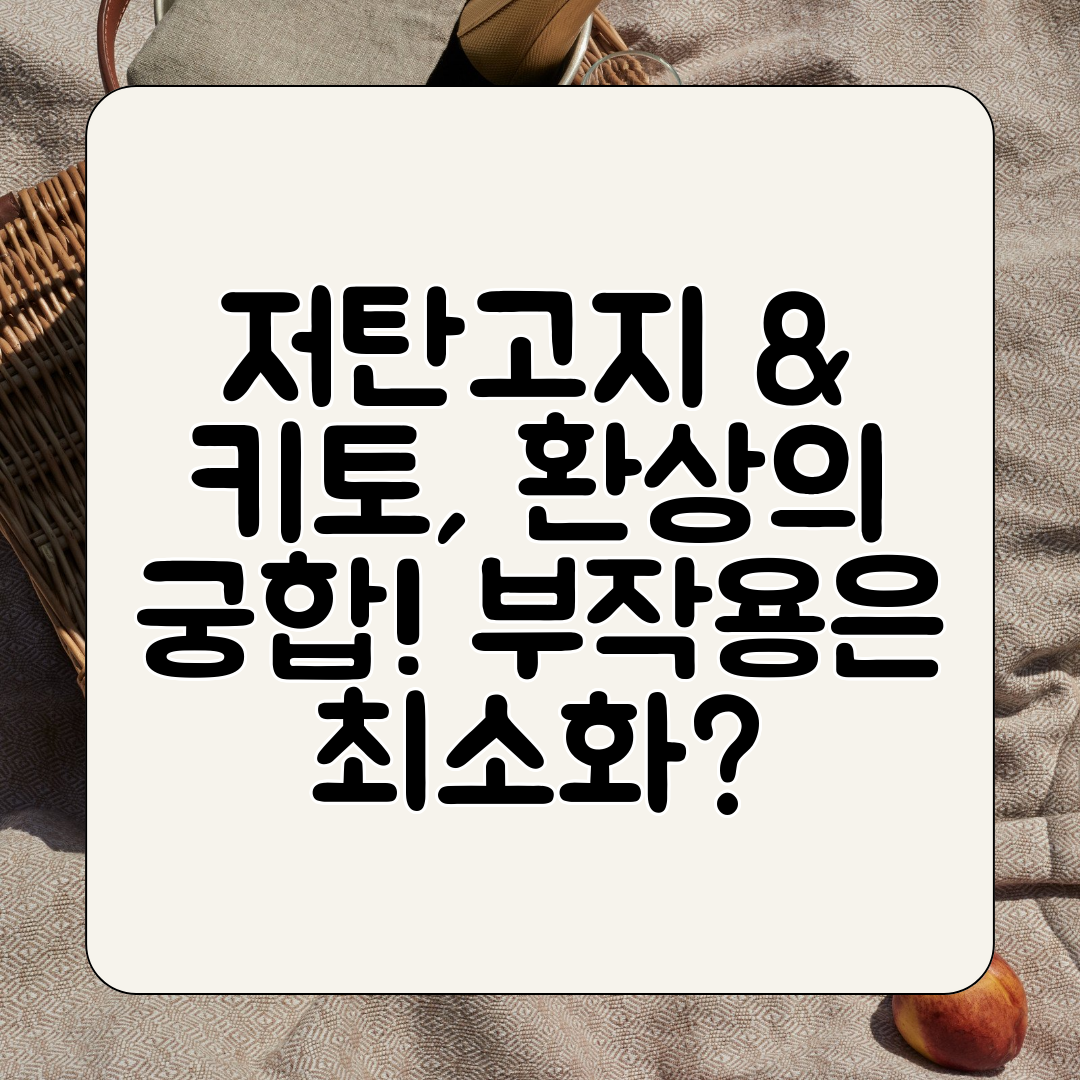 저탄고지 &amp; 키토, 환상의 궁합! 부작용은 최소화