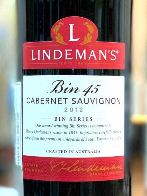Lindeman&#39;s Bin 45 Cabernet Sauvignon 2012