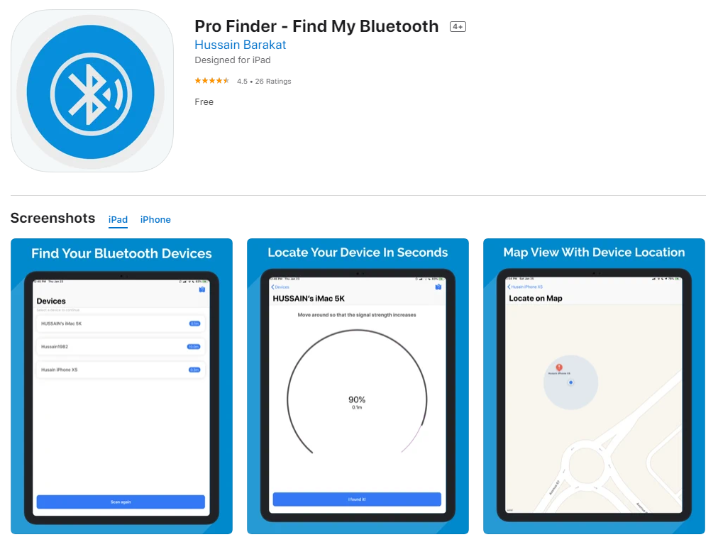 유틸리티: Pro Finder - Find My Bluetooth