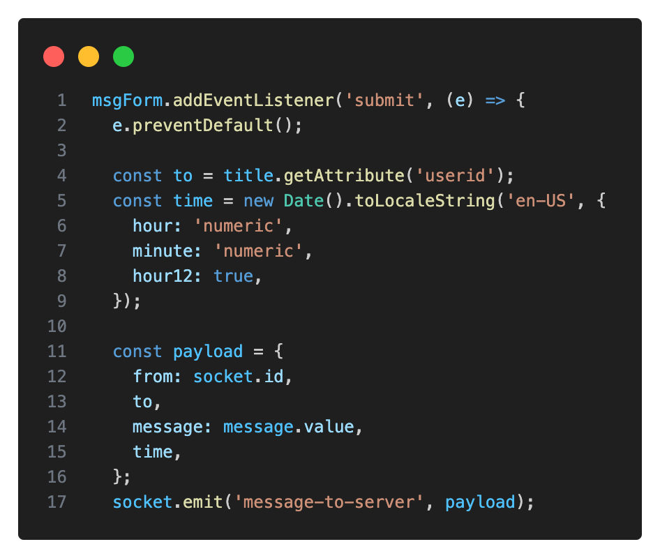 Node.js private chat (with. express, socket.io)