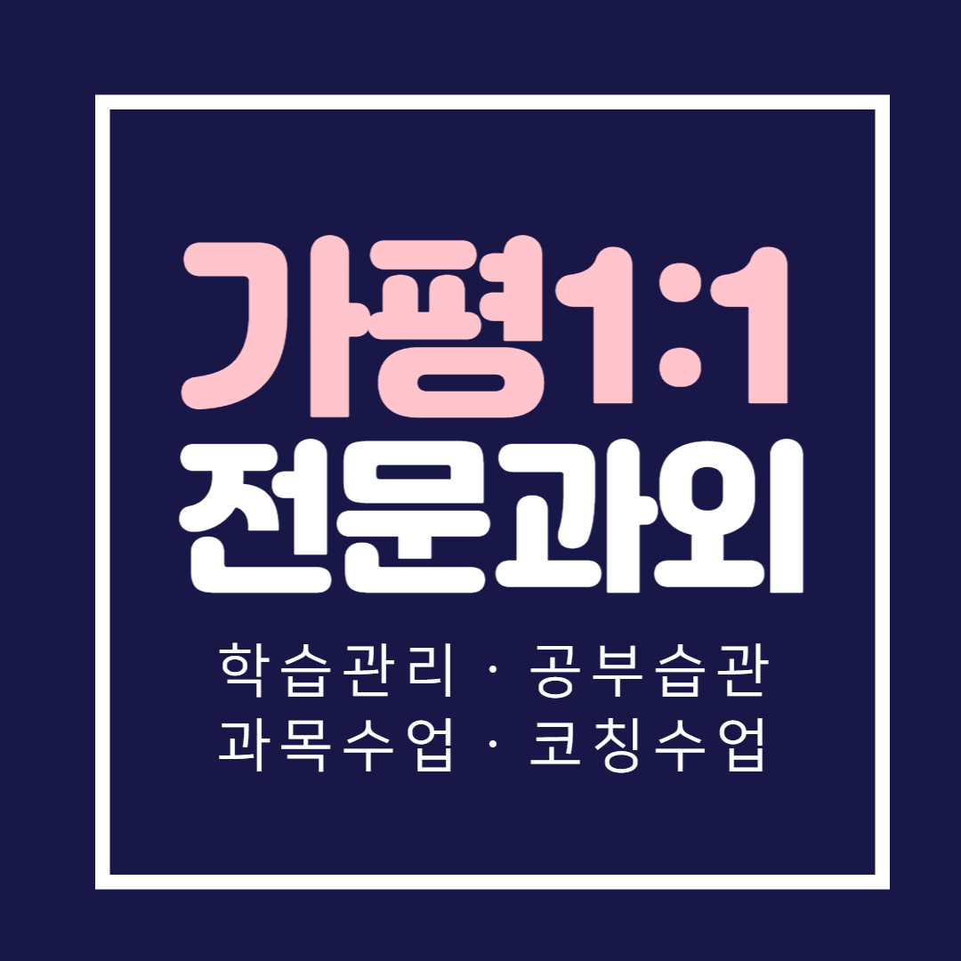  가평 중학생 영수과외 일대일과외 고등학생 초등 국어 전문 영어 수학