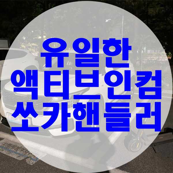  유일한 액티브인컴 쏘카 핸들러 시리즈