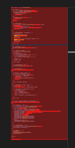 ESLint가 적용되어 에러가 한가득 뜬 VSCode 소스 코드의 화면... 흑흑