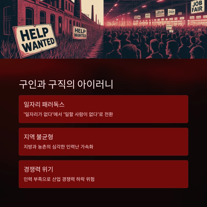 일할 사람이 사라진다