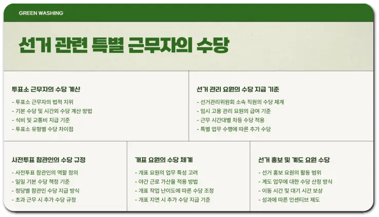 대통령 선거일 근무 수당 