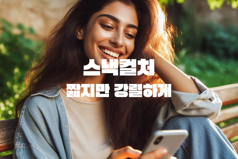 스낵컬처: 짧지만 강렬하게