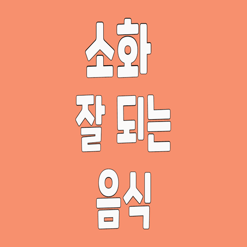  소화 잘 되는 음식