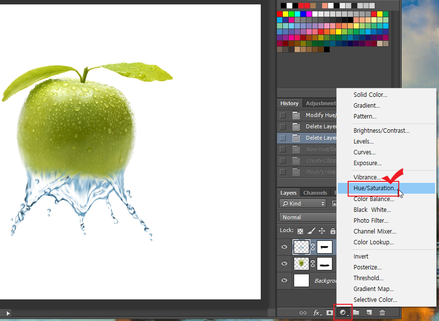 포토샵 hue/saturation