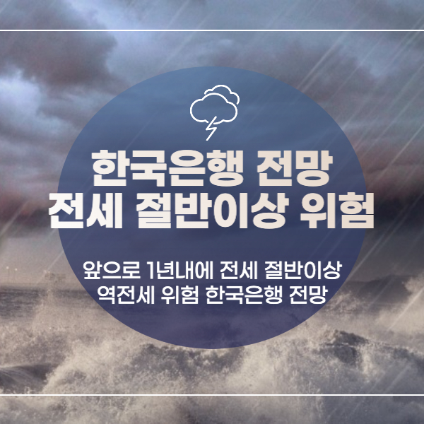  한국은행 앞으로 1년내에 전세 절반이상 역전세 위험 - 이슈분석