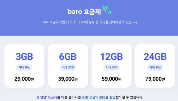 baro요금제