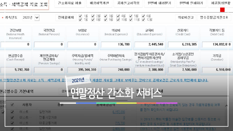  2021년 국세청 연말정산 간소화 서비스 오픈 및 조회 기간 미리 알아보기.