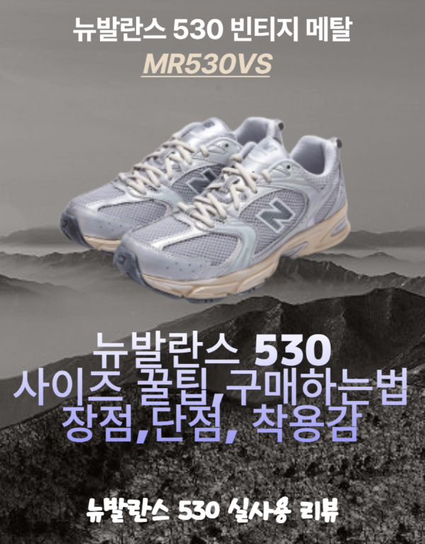  리뷰) 뉴발란스 530 사이즈 꿀팁 실사용기, 구매 하는법, 장점 단점