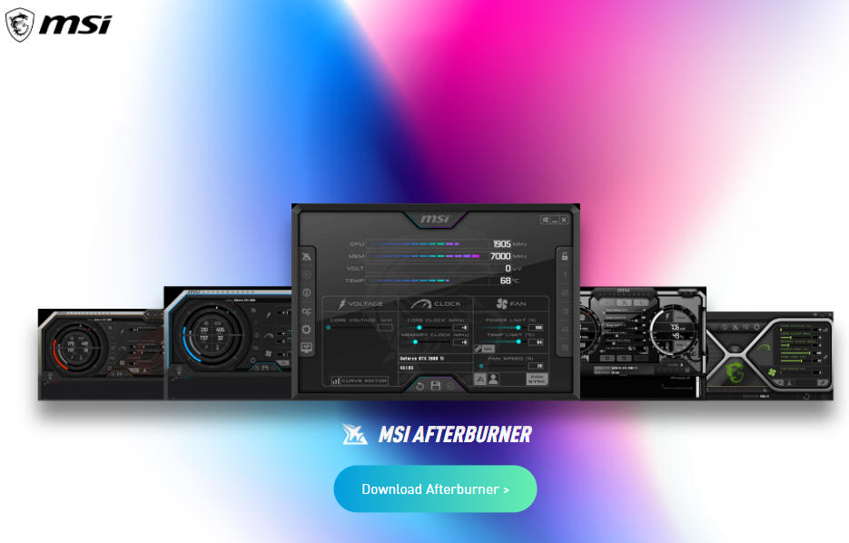 애프터버너 웹사이트