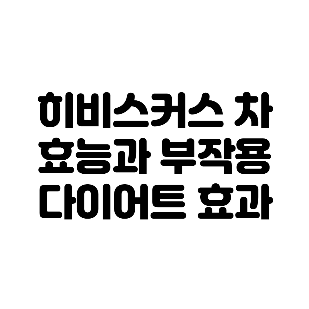  히비스커스 효능 부작용