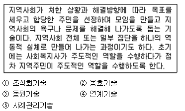  [지역사회복지론12~20년 기출> Part06. 사회복지협회/ 사회복지협의회/ 지역사회협의체/ 자활센터 등 기출문제 모음