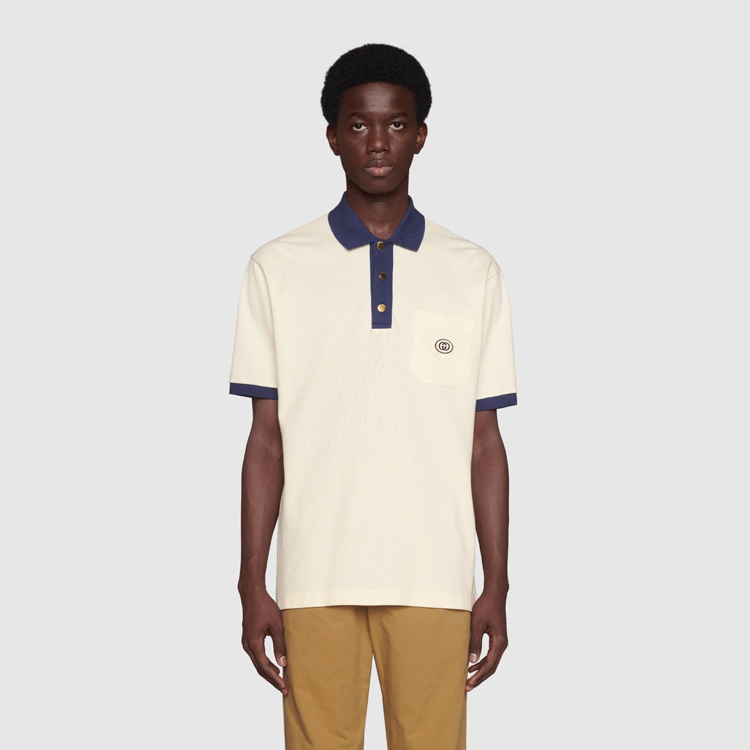  [GUCCI] 구찌 인터로킹 G 코튼 폴로 반팔 티셔츠 625323 XJCNZ 9047