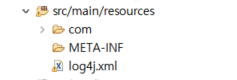  spring에서 web.xml 의 classpath: log4j.xml  경로 지정