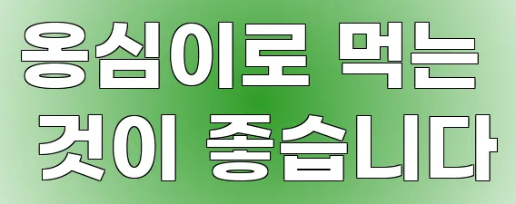 옹심이로 먹는 것이 좋습니다