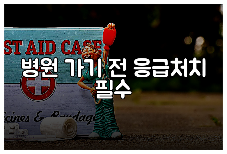 병원 가기 전 응급처치 필수