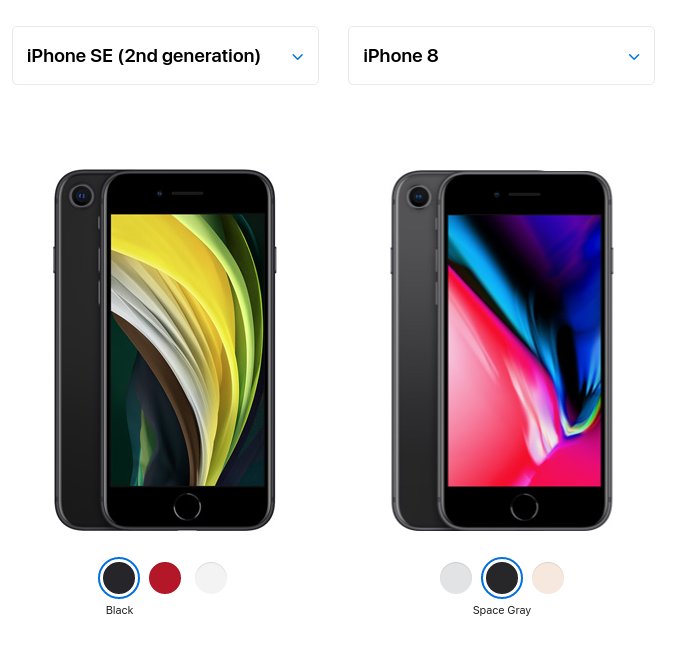 스마트폰 성능비교 스마트폰 비교! 아이폰시리즈 아이폰XS VS. 아이폰SE2 2020 / 5