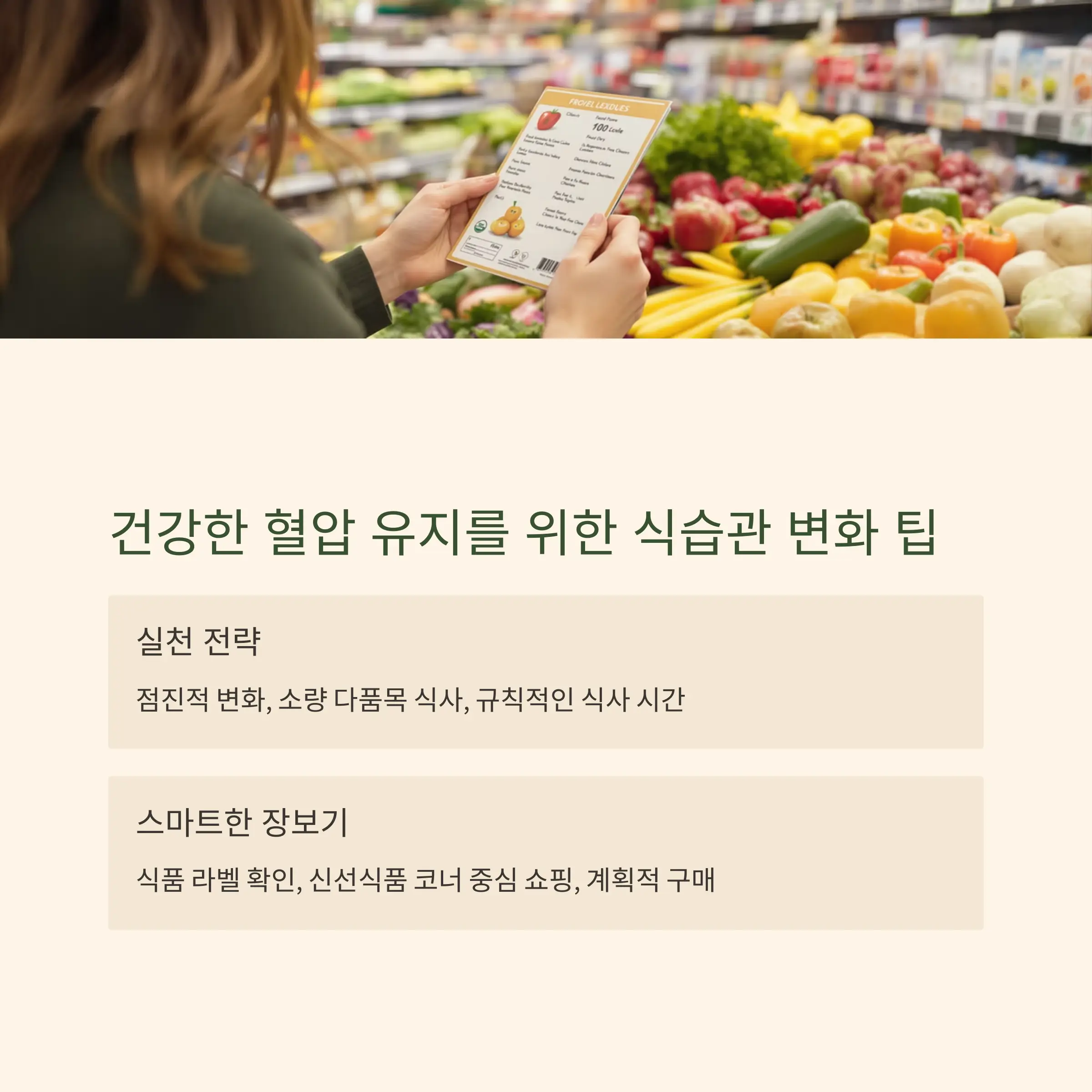 건강한 혈압 유지를 위한 식습관 변화 팁