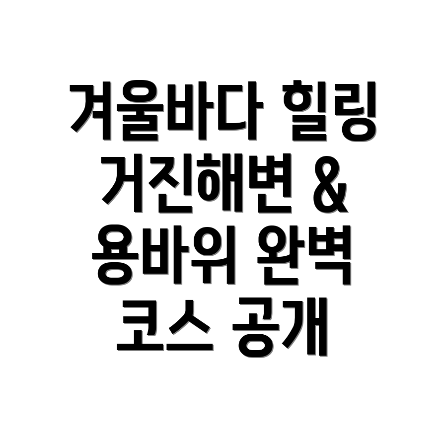 겨울바다 힐링