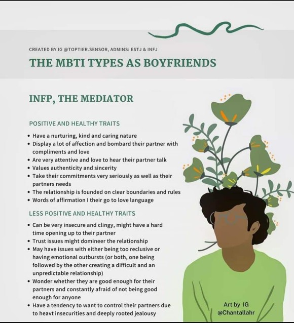  재미로 보는 MBTI - 성격유형별 남자친구 특성,INFP