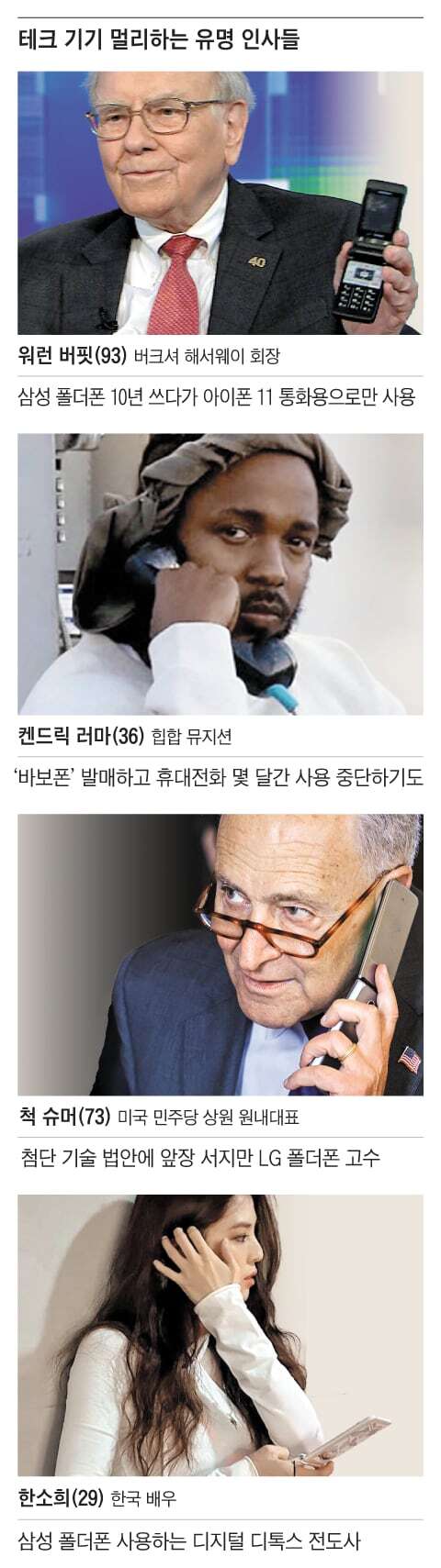 셀럽들의 테크 디톡스 &#39;덤폰&#39;