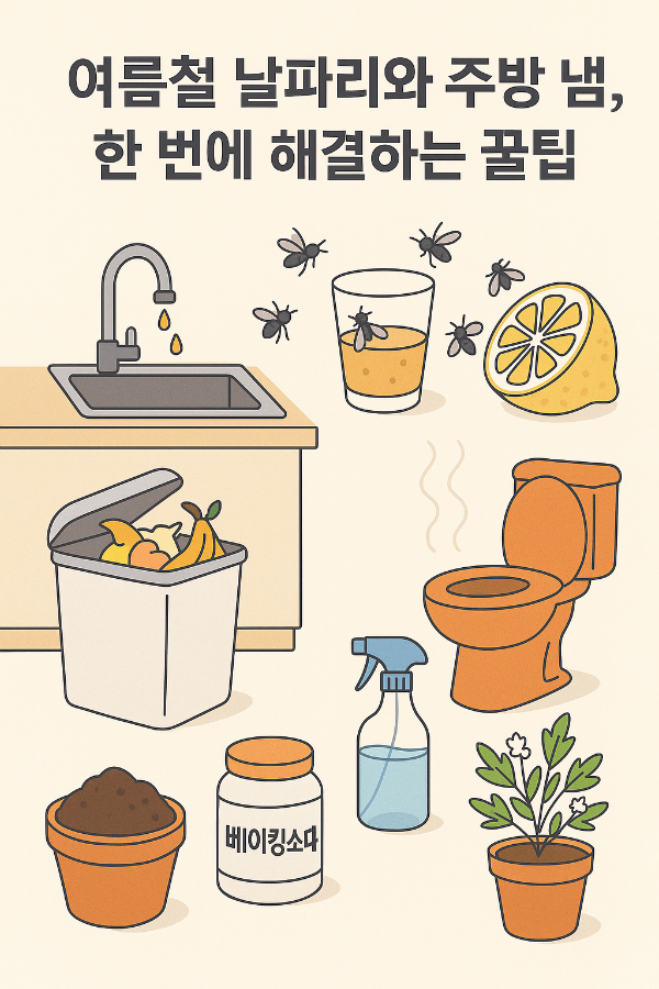 여름철 날파리와 주방 냄새