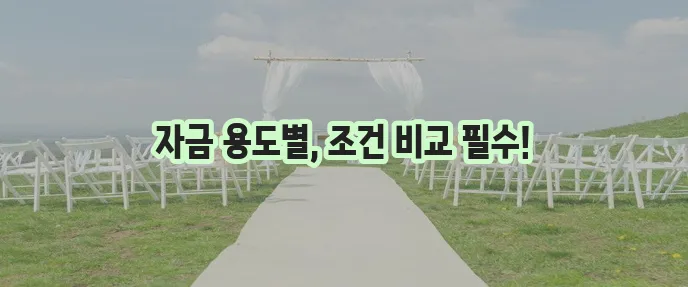미소금융 햇살론 창업 운영 자금대출 차이점을 알아야 합니다