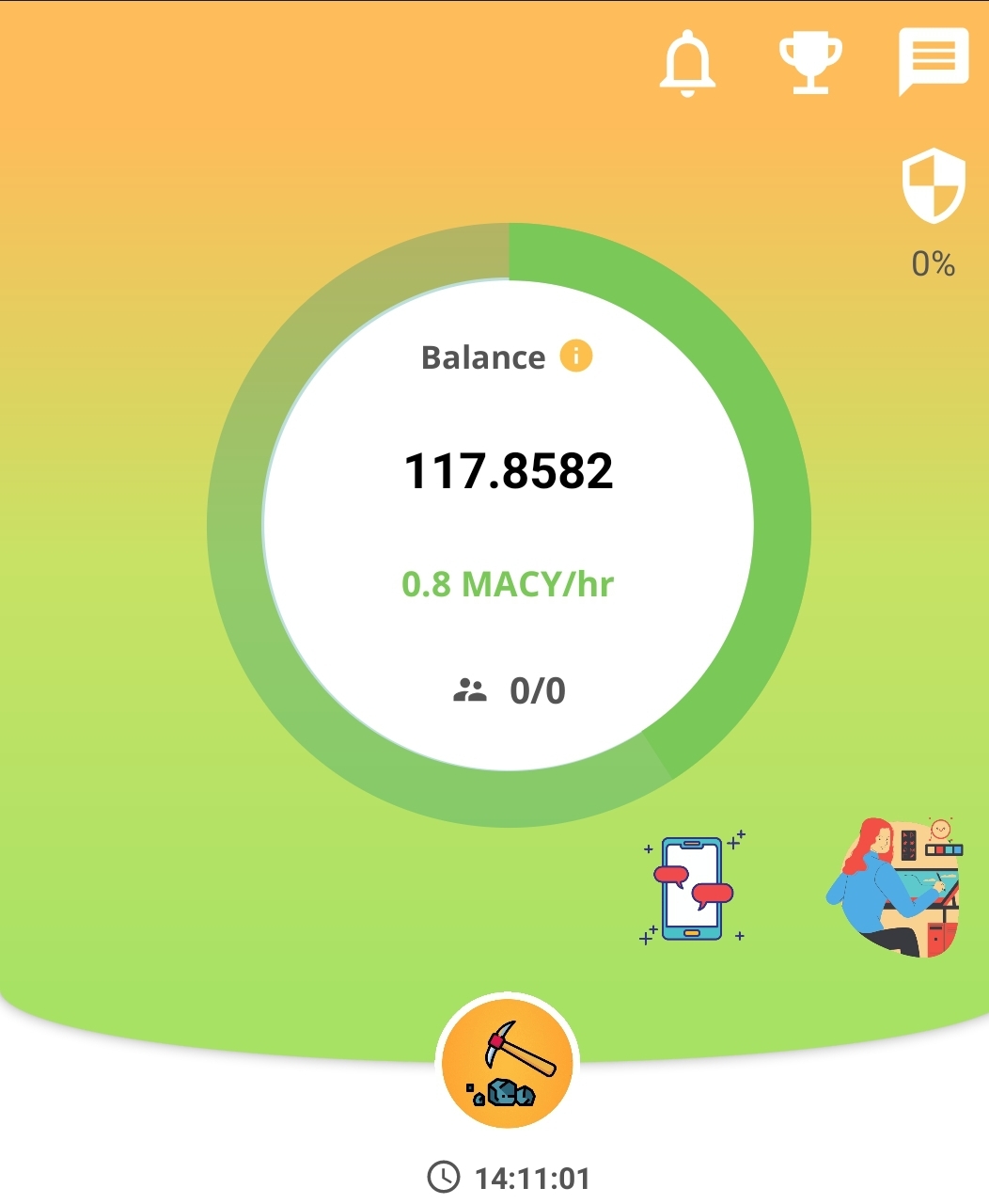  MACY 극초기코인 24시간형 0.8MACY 시간당