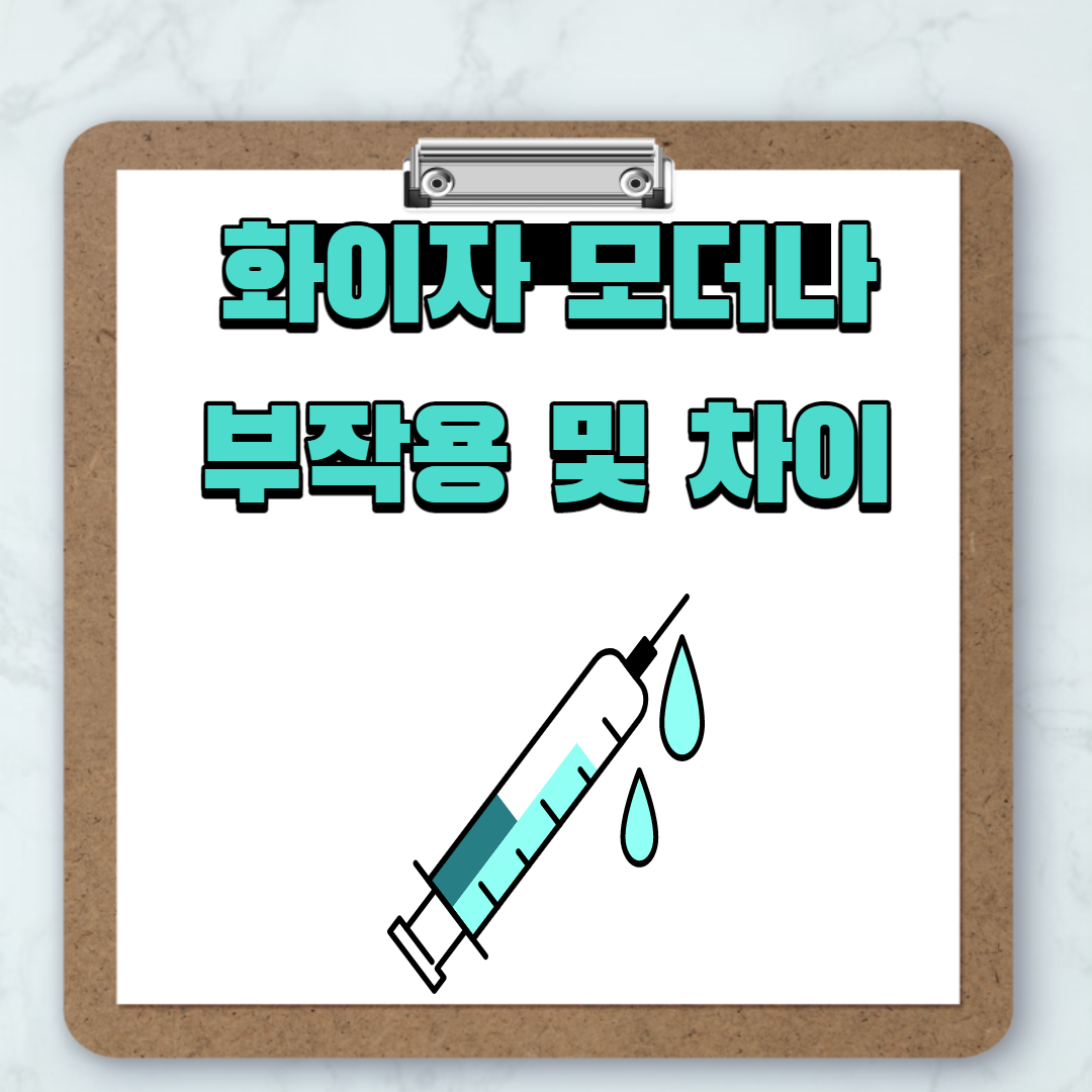  화이자 모더나 차이