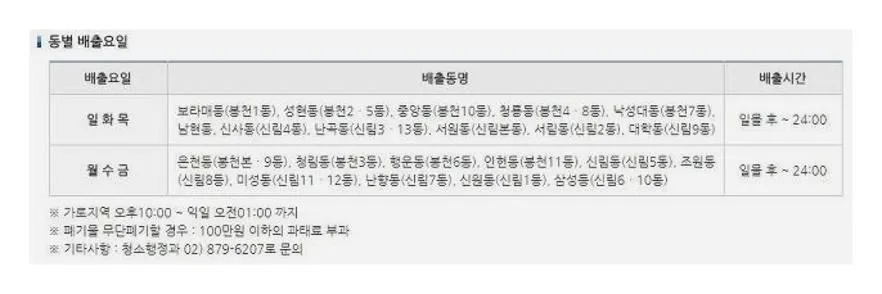 폐가구 스티커 가격