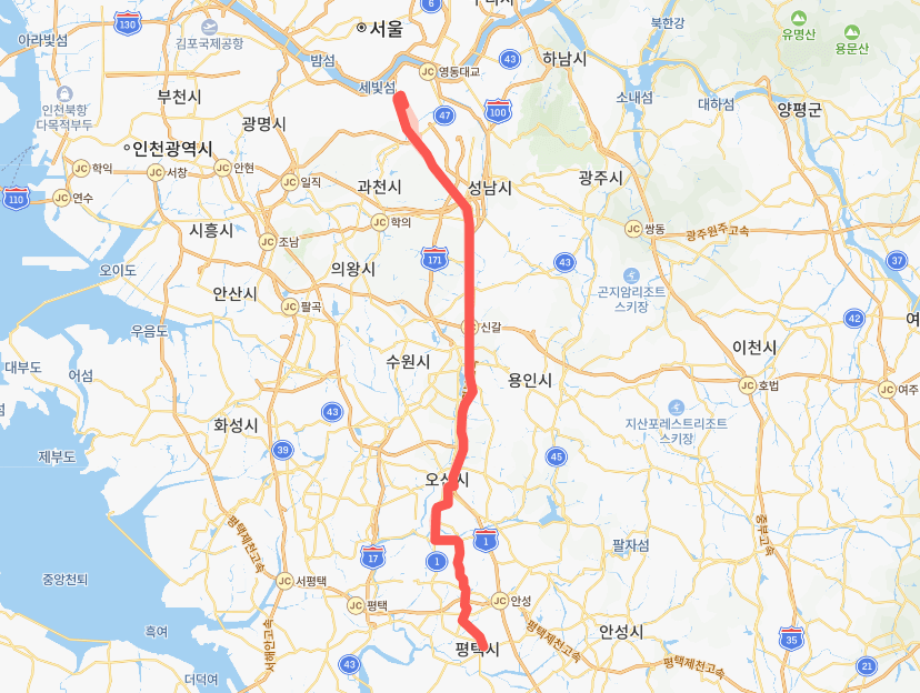  [평택] 6600번버스 노선, 시간표 : 평택, 강남역, 신논현역, 양재역