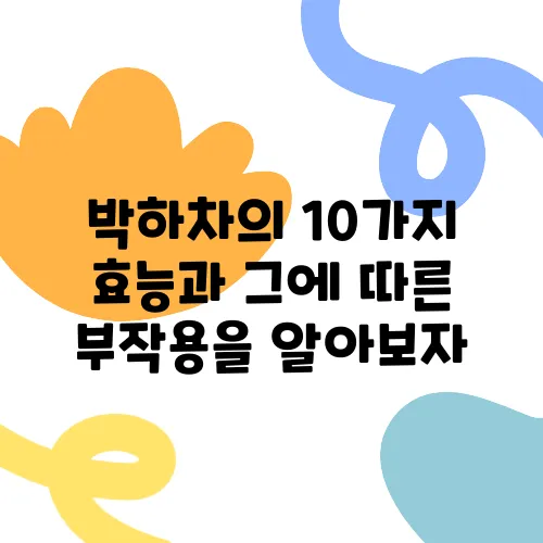 박하차의 10가지 효능과 그에 따른 부작용을 알아보자