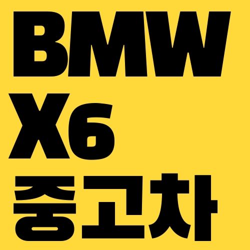 BMW X6 중고차 가격