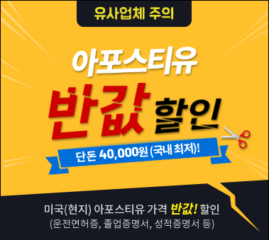  미국 졸업증명서 아포스티유