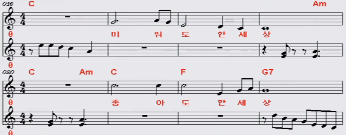 이환호(나훈아) 너와 나의 고향 악보