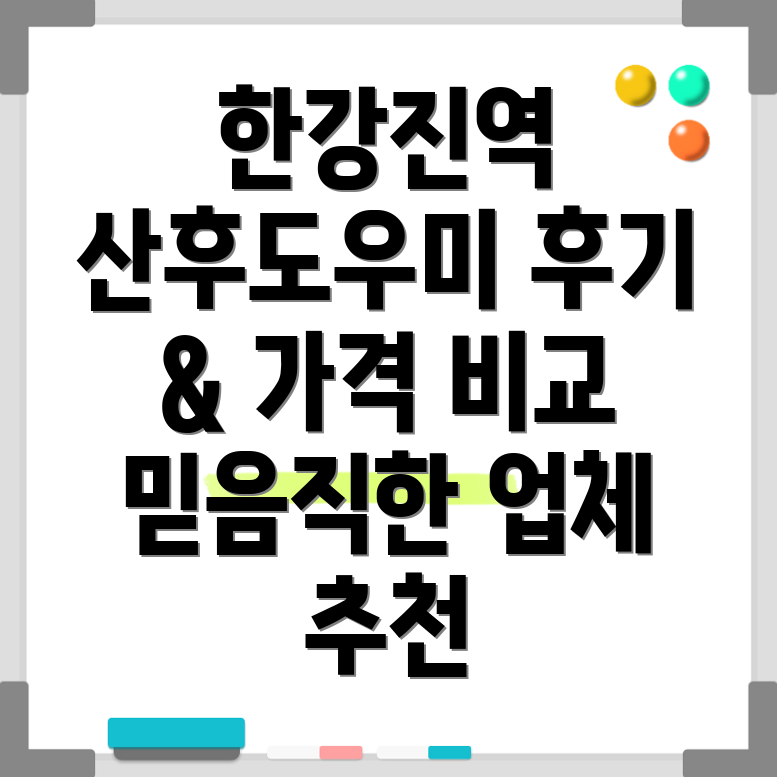 한강진역 산후도우미