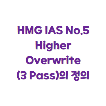 HMG IAS No.5 Higher Overwrite(3 Pass)