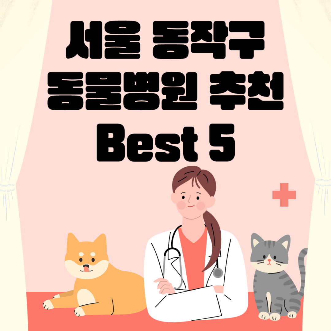 서울 동작구 동물병원 추천 Best 5 ㅣ24시간 동물병원ㅣ비용ㅣ반려동물 의료비 지원 50만원 블로그 썸내일 사진