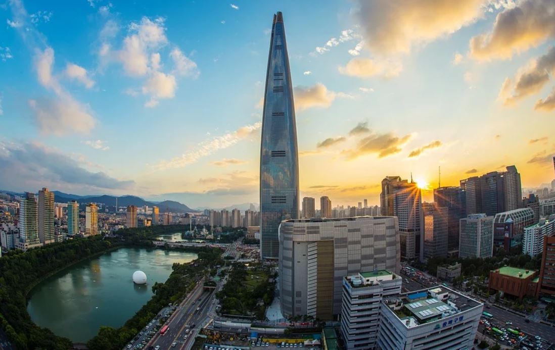 고층빌딩으로 채워진 강남 송파