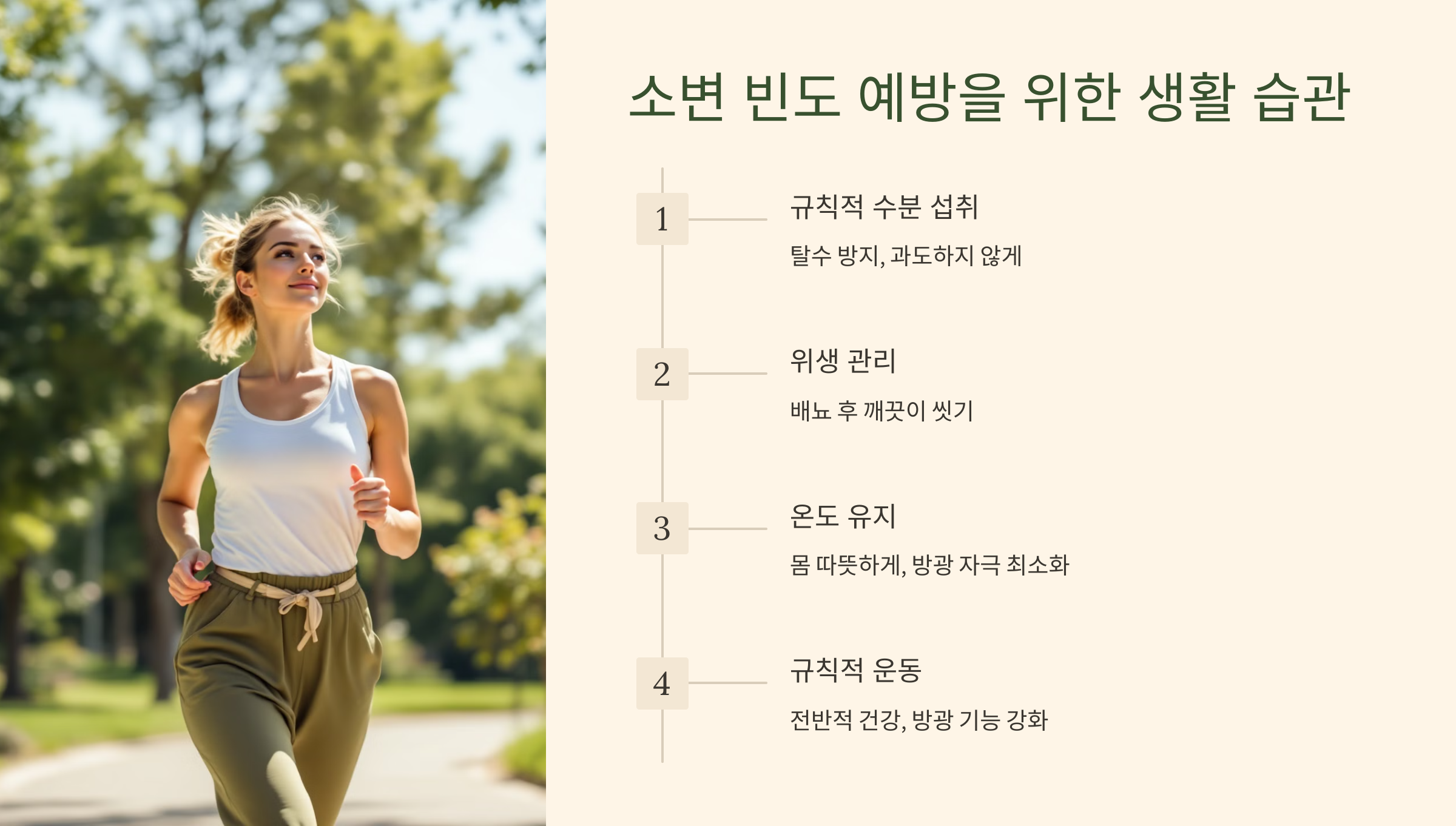 소변 빈도 예방을 위한 생활 습관