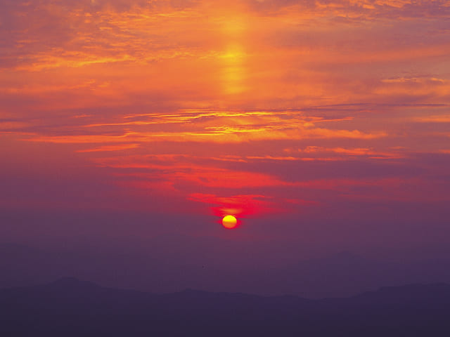 반야봉 낙조