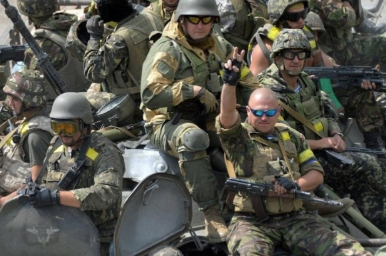 우크라이나 국제방위군 모습