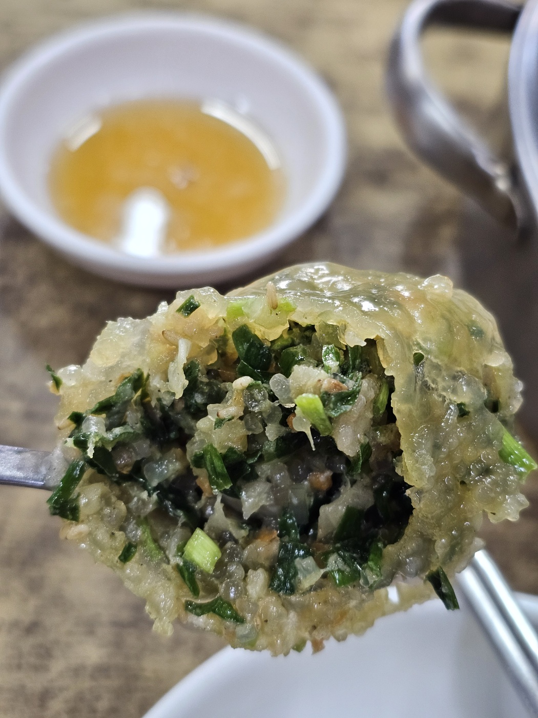 굴림만두단면