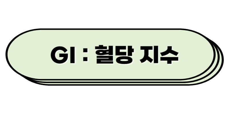 당뇨병 혈당 지수 GI