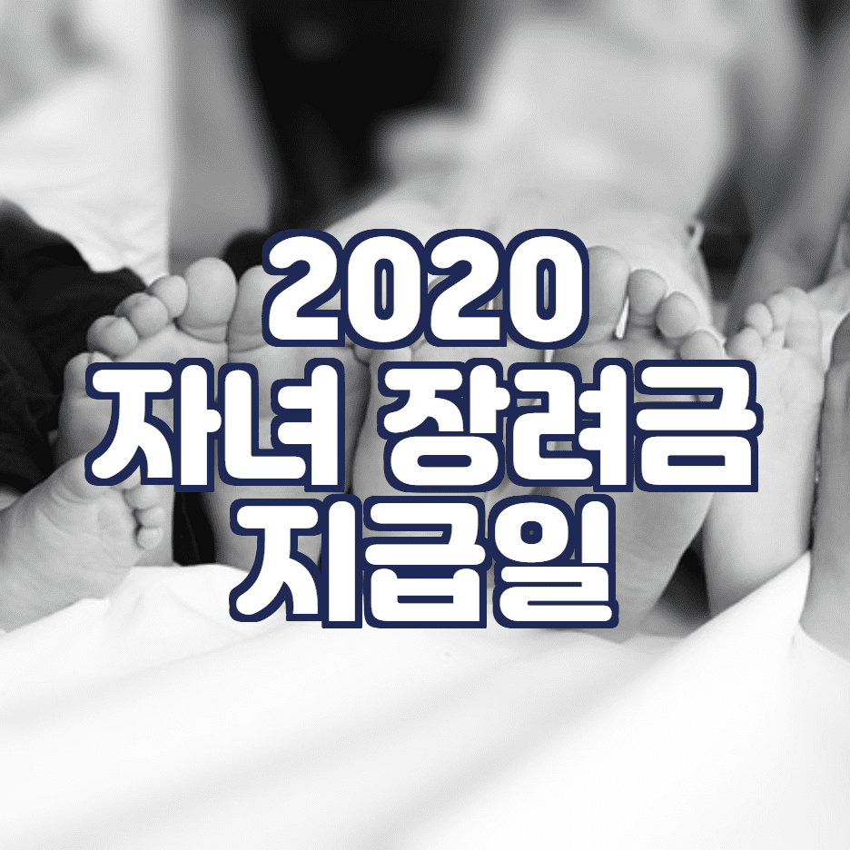 2020자녀장려금 지급일